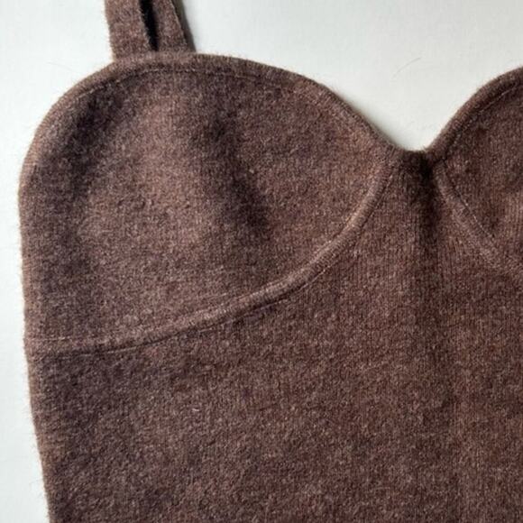 Wilfred Sicily Bustier Crop Top in Rich Chestnut New size S - Picture 2 of 10